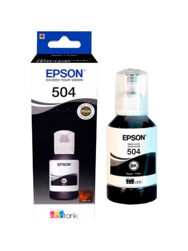 TINTA EPSON T504 120 NEGRO L41XX/L42XX/L61XX T504120-AL 127ML