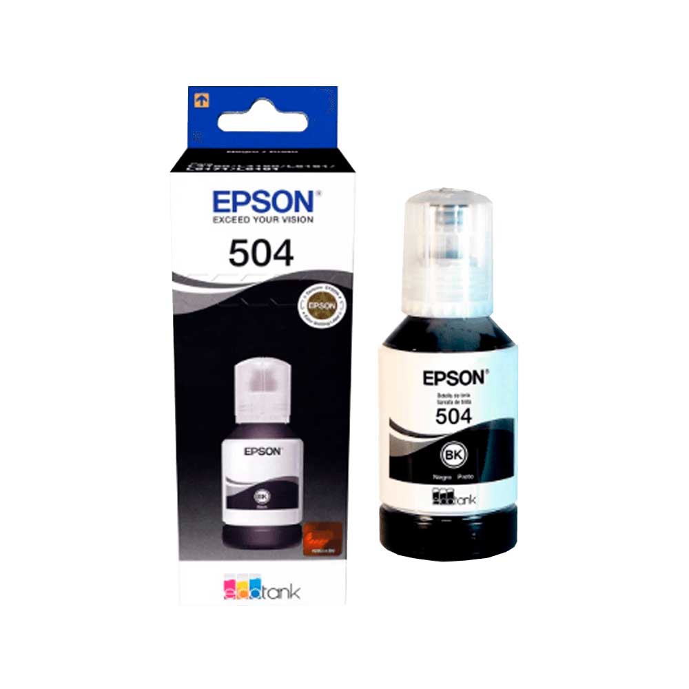 TINTA EPSON T504 120 NEGRO L41XX/L42XX/L61XX T504120-AL 127ML