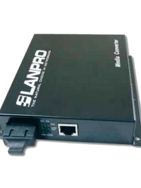 CONVERTIDOR DE FIBRA OPTICA LANPRO SM SC X 40 KMS