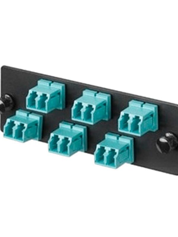 PANEL FRENTE 06 ADAP.DUPLEX LC MM BAND.12P LANPRO