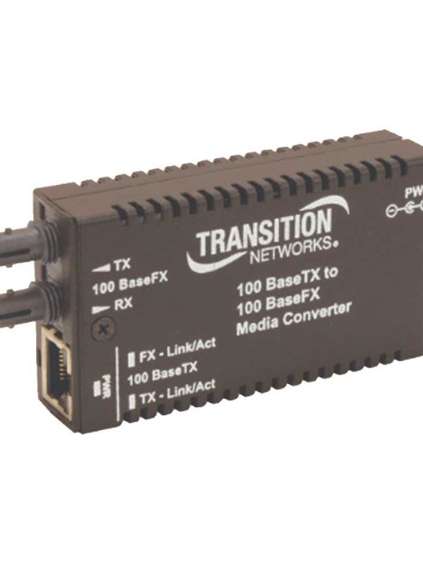 CONVERTIDOR FIBRA OPTICA WDM 10/100 SM 20KM M/E-TX-FX TRANSITION