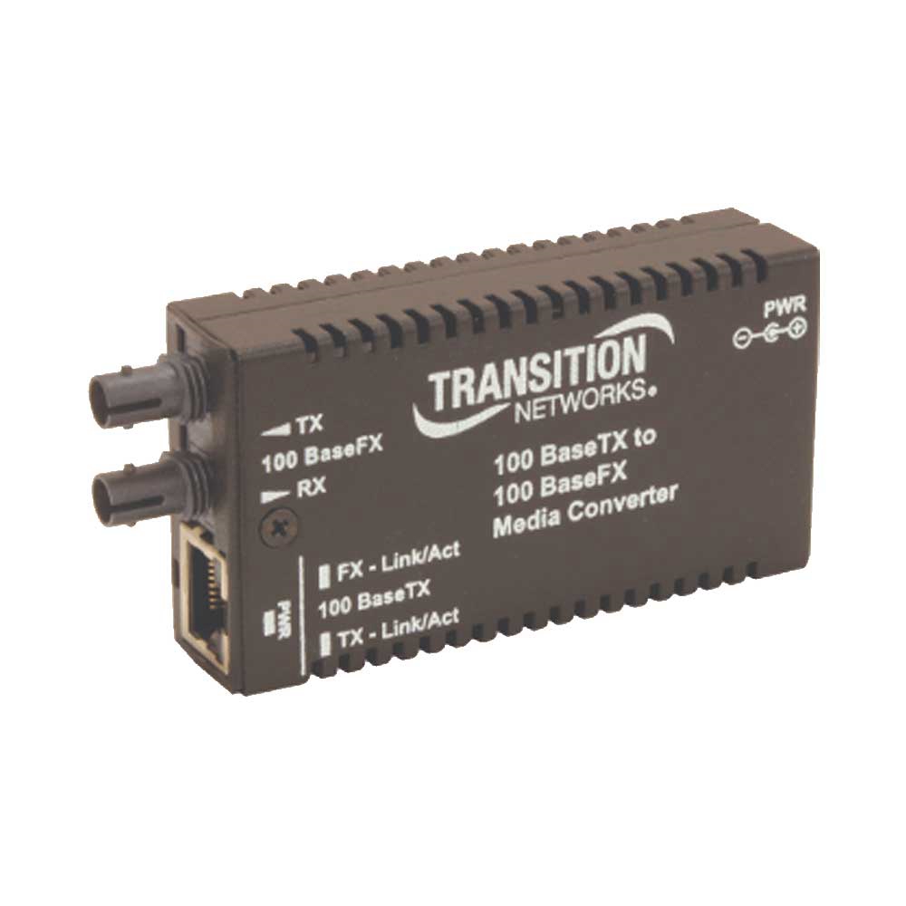 CONVERTIDOR FIBRA OPTICA WDM 10/100 SM 20KM M/E-TX-FX TRANSITION