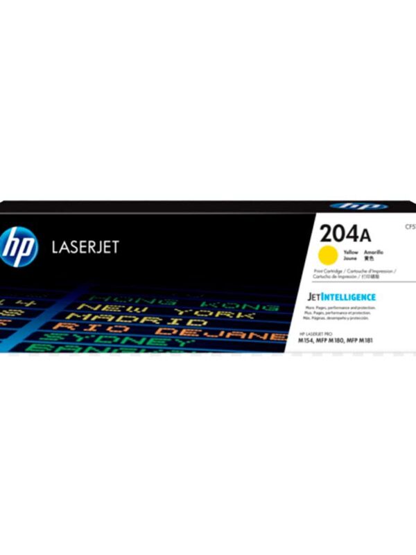 TONER HP 204A AMARILLO CF512A M154/MFP M180/MFP M181