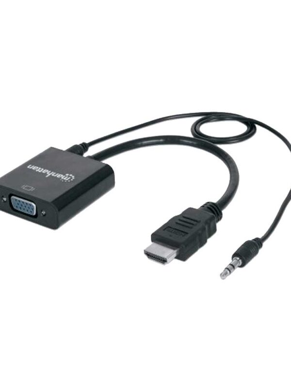 ADAPTADOR HDMI-VGA/AUDIO 151559 BOLSA NEGRO