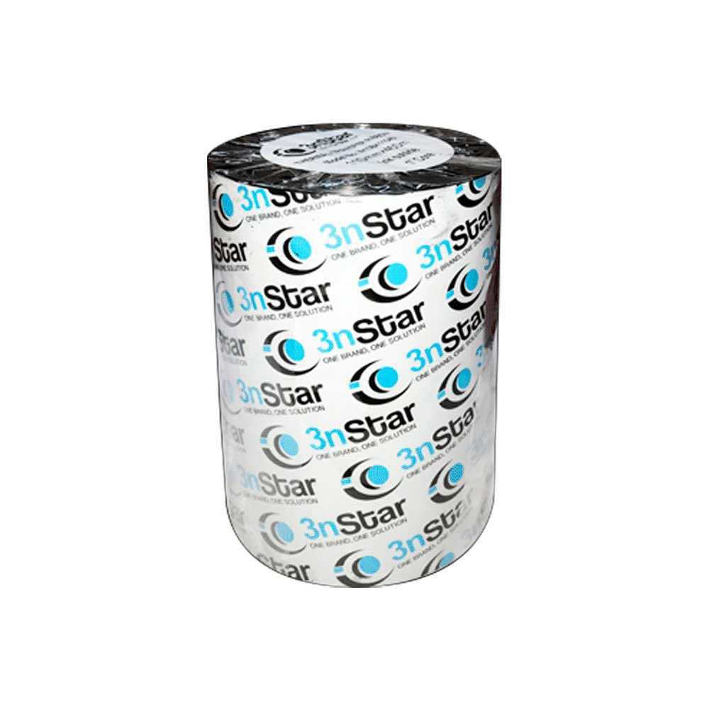 RIBBON 3NSTAR DE ETIQUETA DE 4" 450M CERA W10BK110450 POR UNIDAD