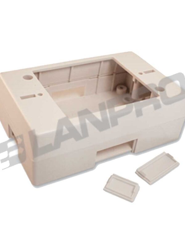 CAJA DE EMPOTRAR P/TAPA PLASTICA LP-318W LANPRO