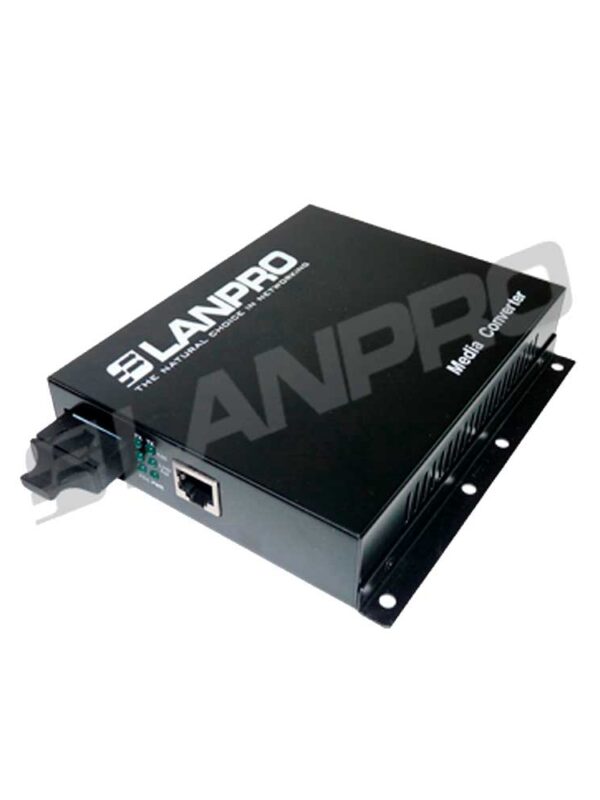 CONVERTIDOR DE FIBRA OPTICA LANPRO 10/100MB MM SC X 2.00 KMS LP-ICF2100-2