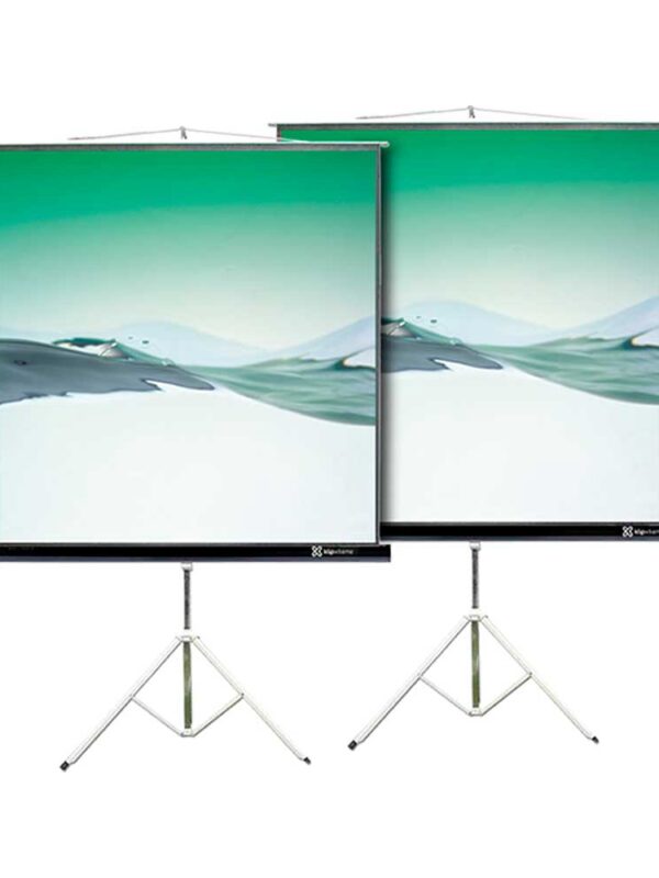 PANTALLA PROYECTOR KLIP 86" KPS-102B 4:3 MANUAL C/TRIPE NEGRO