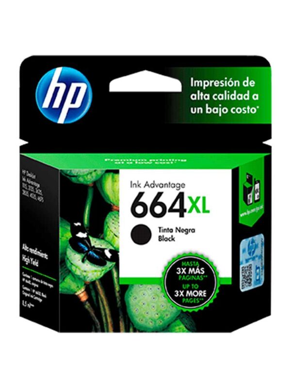 TINTA HP 664XL NEGRO F6V31AL 8,5ML