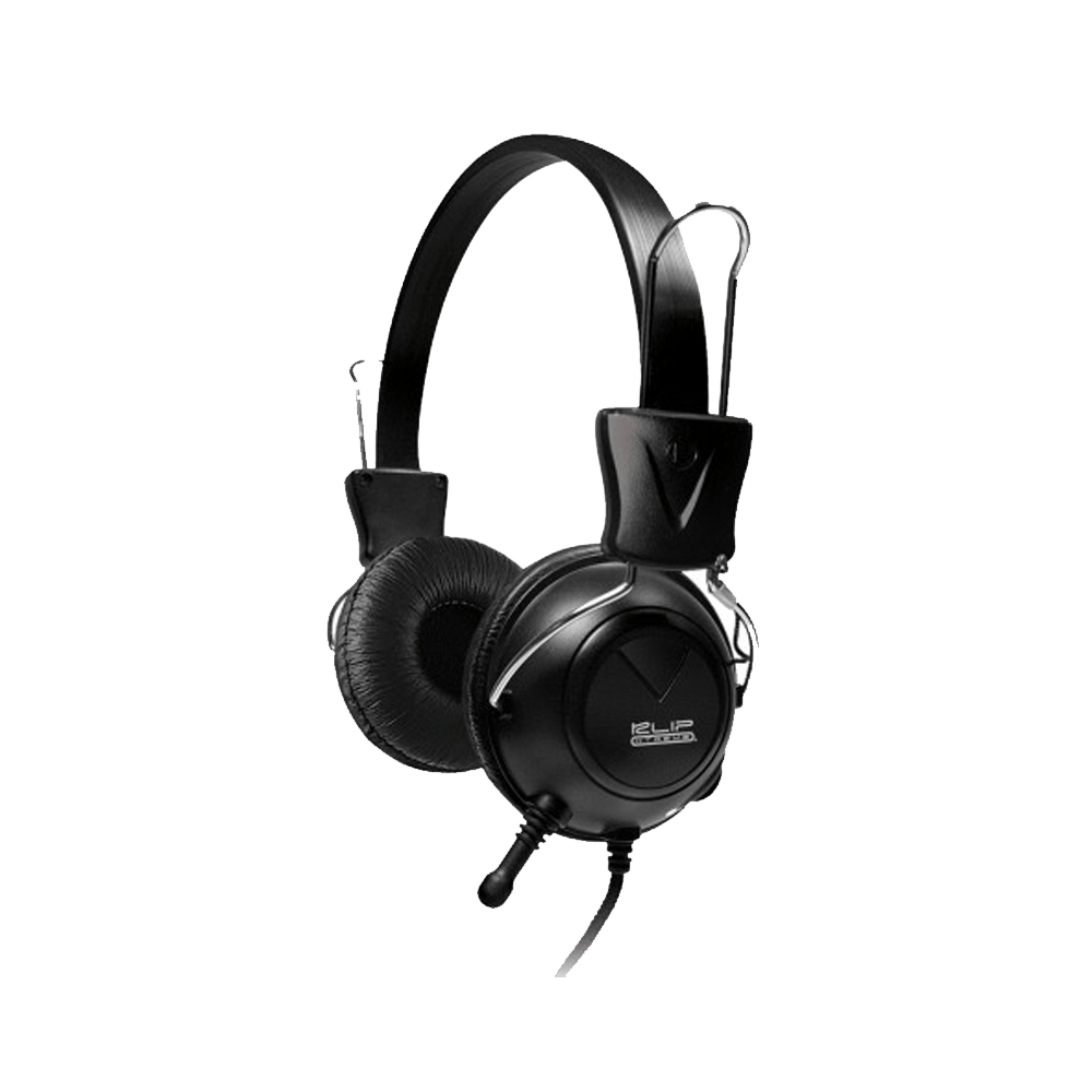 HEADSET KSH-320 STEREO WITH MIC KLIP C/CONT VOL/3.5MM/2 JACK/NEGRO