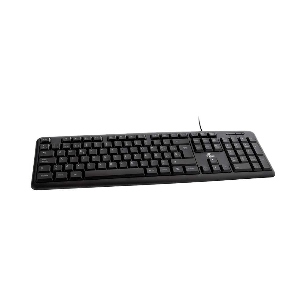 TECLADO USB XTECH XTK-092S ESPAÑOL/NEGRO