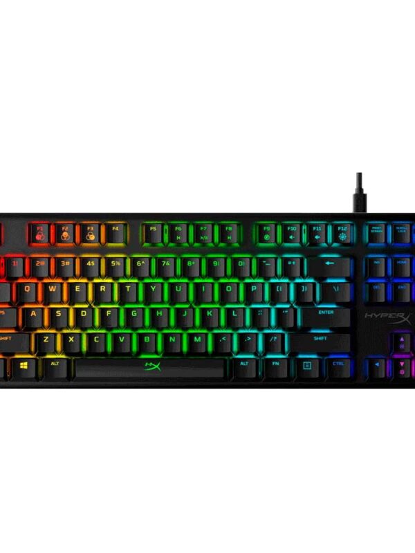 TECLADO GAMER USB HYPERX 4P5P3AA#ABA ALLOY ORIGINS CORE MECANICO RED INGLES RGB