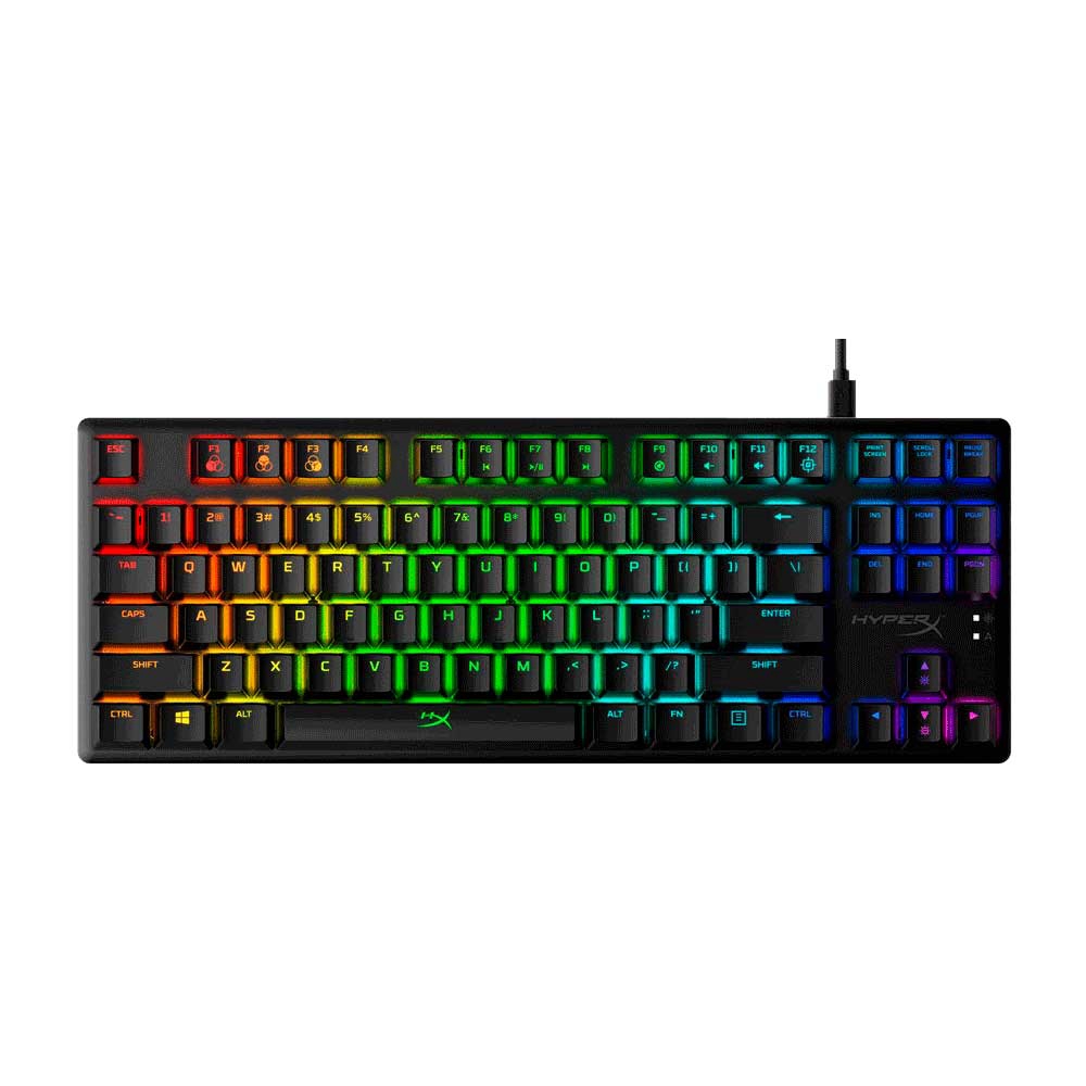 TECLADO GAMER USB HYPERX 4P5P3AA#ABA ALLOY ORIGINS CORE MECANICO RED INGLES RGB