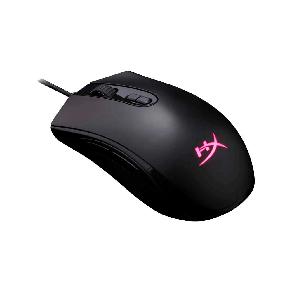 MOUSE GAMER USB HX-MC004B HYPERX PULSEFIRE CORE 6200DPI/ 7 BOT/ RGB/ NEGRO