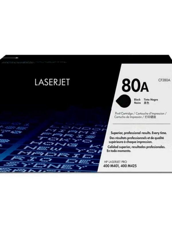 TONER HP 80A NEGRO CF280A 400 M401/400 M425