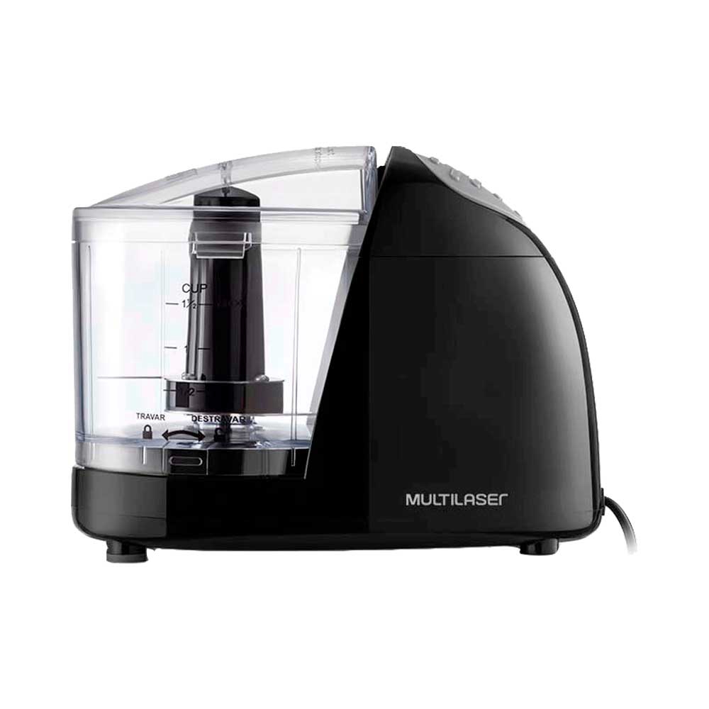 MINI PROCESADOR MULTILASER CE077EUR 100W 220V LAMINA INOXIDABLE NEGRO