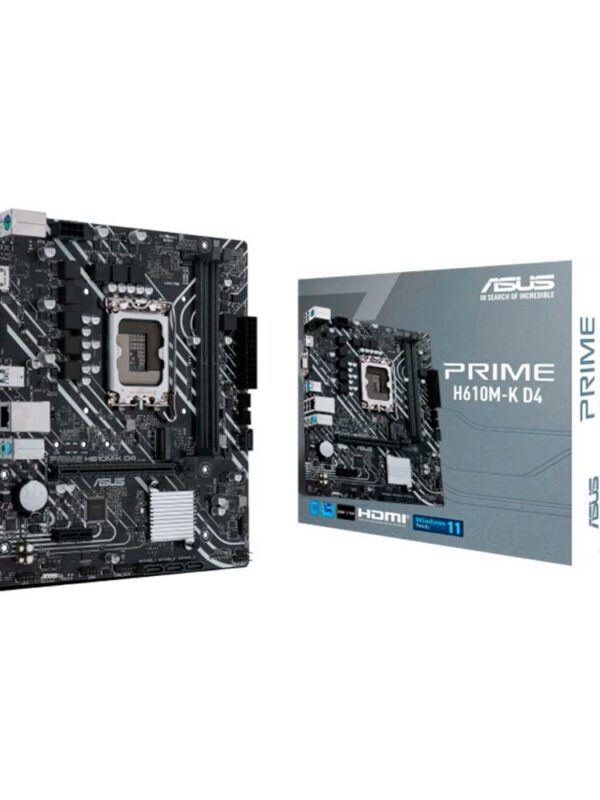 PLACA MADRE ASUS 1700 PRIME H610M-K D4 V/S/R/HDMI/M2/DDR4/USB3.2/MATX