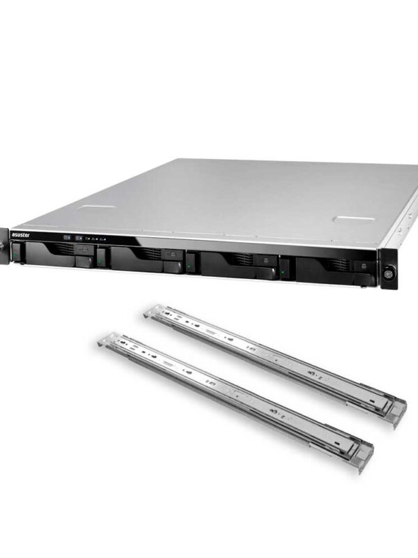 ALMACENAMIENTO NAS ASUSTOR AS6504RS QC2.1/4BAY/8GB/4-GBLAN/USB3.2 RIEL