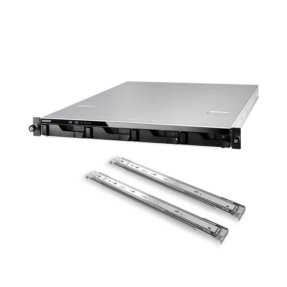 ALMACENAMIENTO NAS ASUSTOR AS6504RS QC2.1/4BAY/8GB/4-GBLAN/USB3.2 RIEL