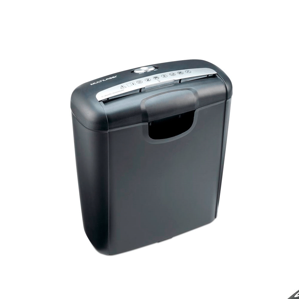 TRITURADORA DE PAPEL MULTILASER OF010EUR 220V 6FL/10L/NEGRO