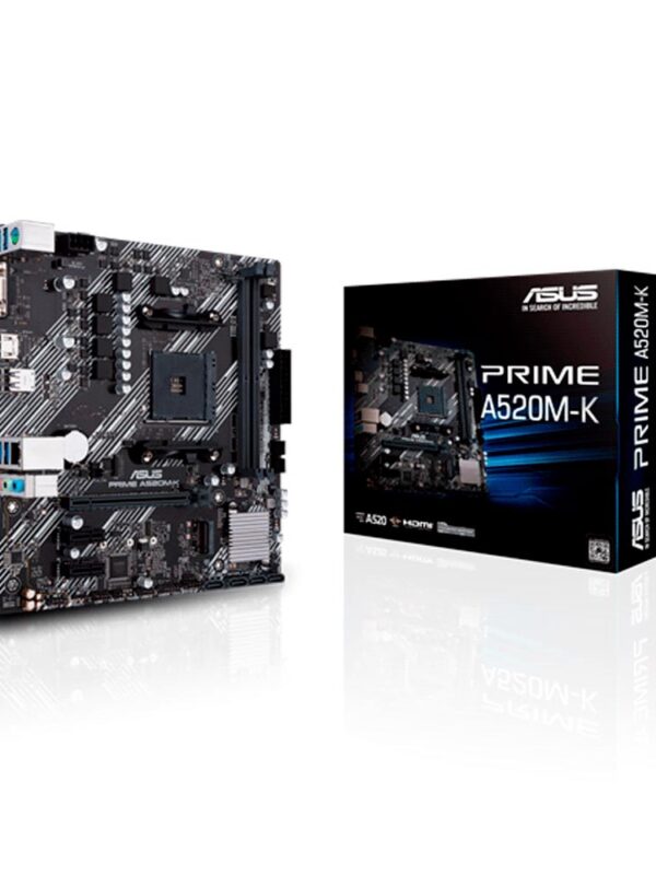 PLACA MADRE ASUS AM4 PRIME A520M-K V/S/R/HDMI/DVI/COM/M2/DDR4/MATX