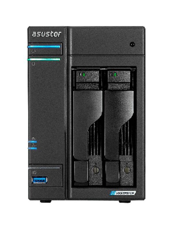 ALMACENAMIENTO NAS ASUSTOR AS6702T QC 2.0/2BAY/4G/4 M.2/2-GBLAN/HDMI/2USB3.2