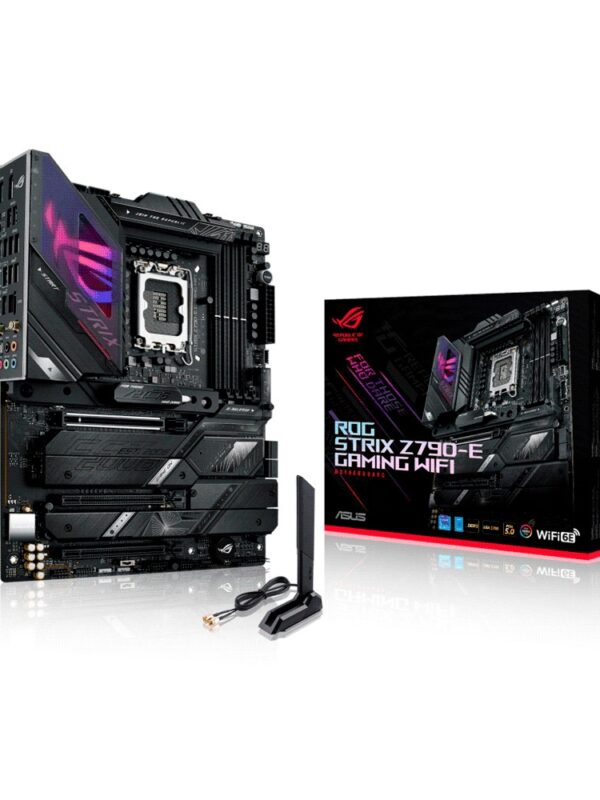 PLACA MADRE ASUS 1700 ROG STRIX Z790-E GAMING WIFI S/R/HDMI/DP/5M2/DDR5/USB3.2/ATX/AURA
