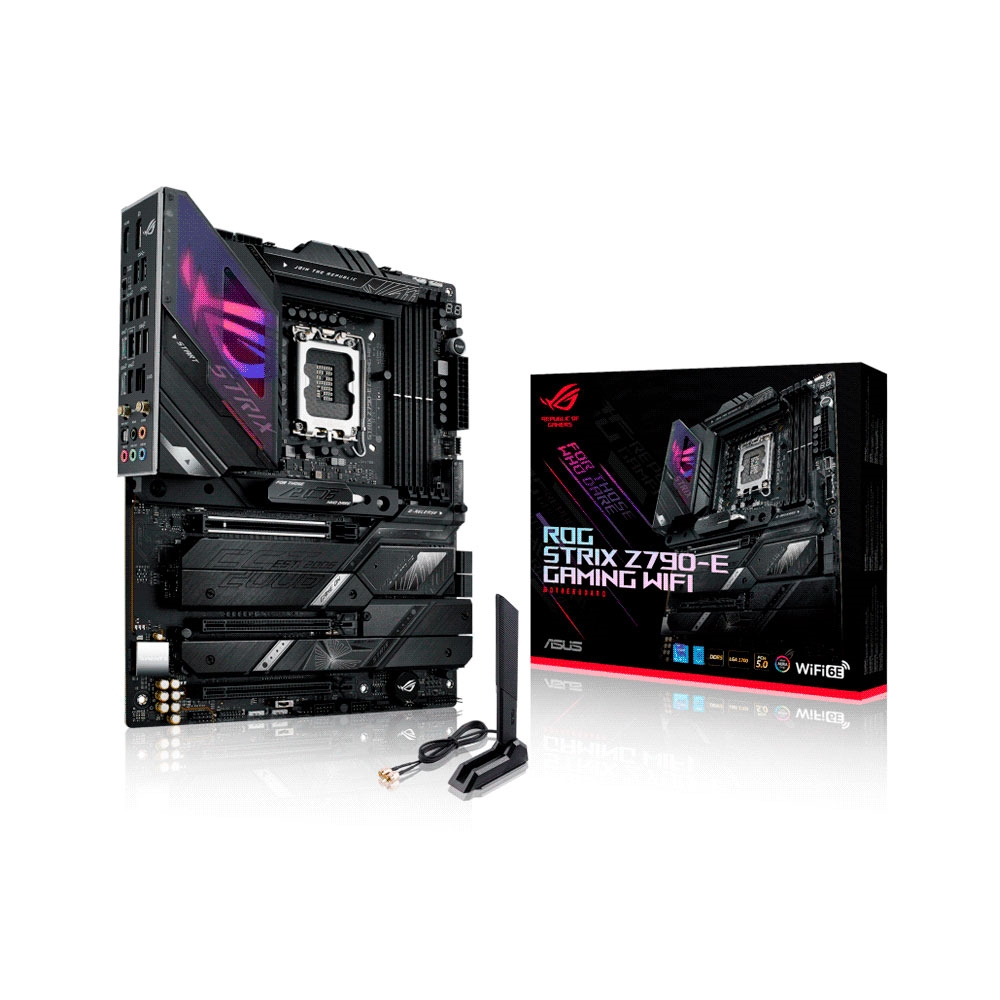 PLACA MADRE ASUS 1700 ROG STRIX Z790-E GAMING WIFI S/R/HDMI/DP/5M2/DDR5/USB3.2/ATX/AURA