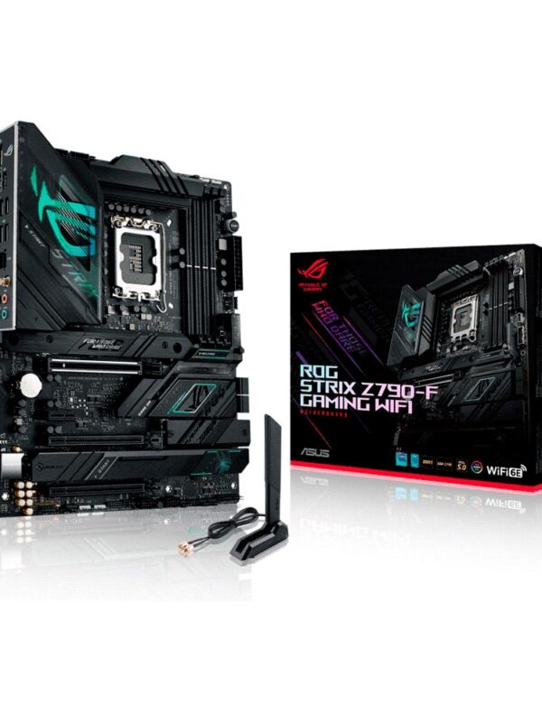 PLACA MADRE ASUS 1700 ROG STRIX Z790-F GAMING WIFI S/R/HDMI/DP/4M2/DDR5/USB3.2/ATX/AURA