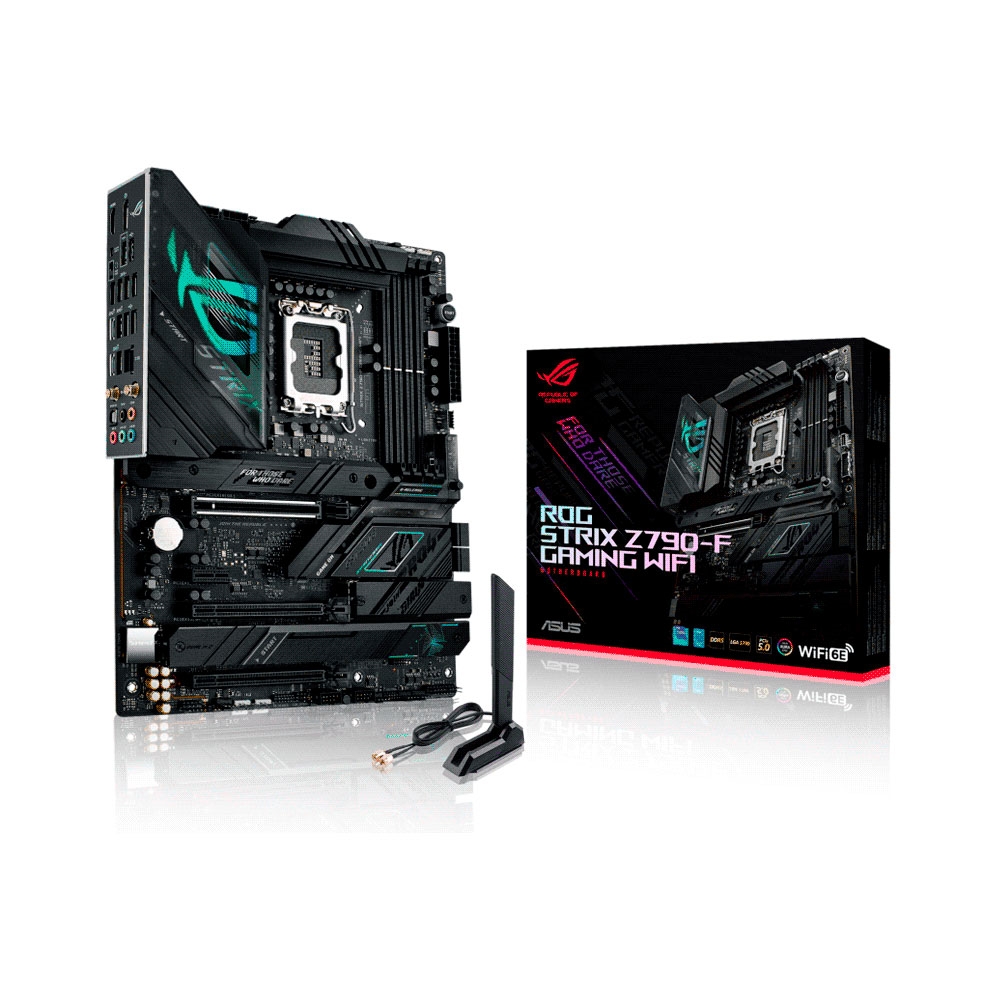PLACA MADRE ASUS 1700 ROG STRIX Z790-F GAMING WIFI S/R/HDMI/DP/4M2/DDR5/USB3.2/ATX/AURA