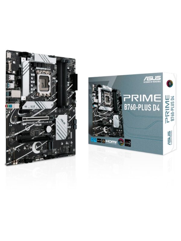 PLACA MADRE ASUS 1700 B760-PLUS D4 PRIME V/S/R/HDMI/DP/3M2/USB3.2/ATX/AURA