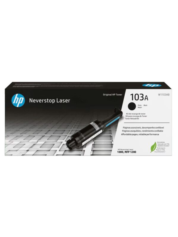 TONER HP 103A NEGRO W1103A KIT DE RECARGA NEVERSTOP LASER