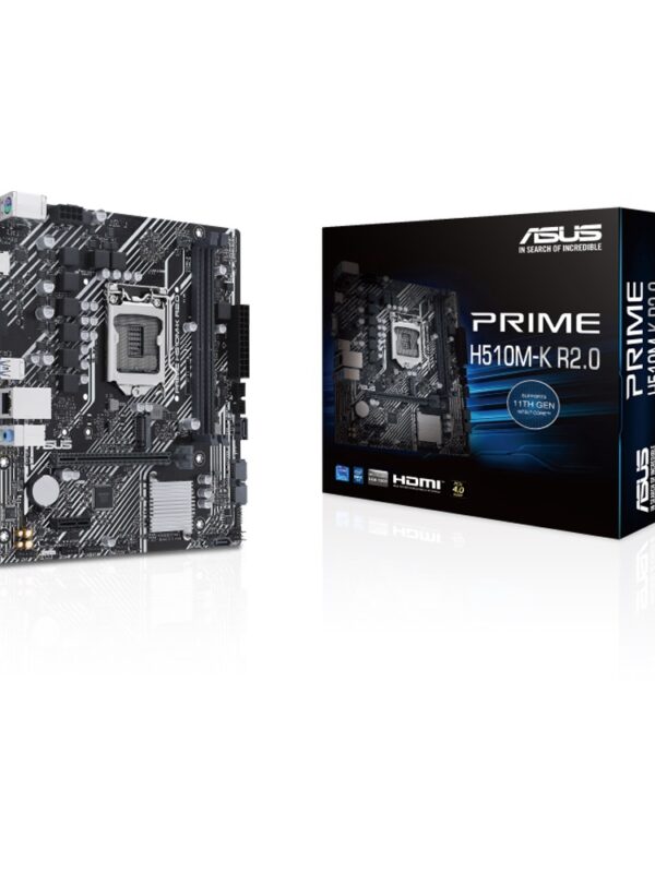 PLACA MADRE ASUS 1200 H510M-K R2.0 PRIME V/S/R/HDMI/M.2/DDR4/USB3.2/MATX