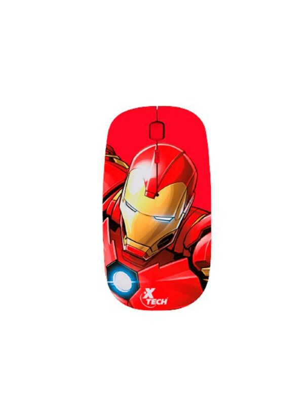 MOUSE XTECH WIRELESS XTM-M340IM IRON MAN XTECH 1600DPI/4 BOT/ROJO