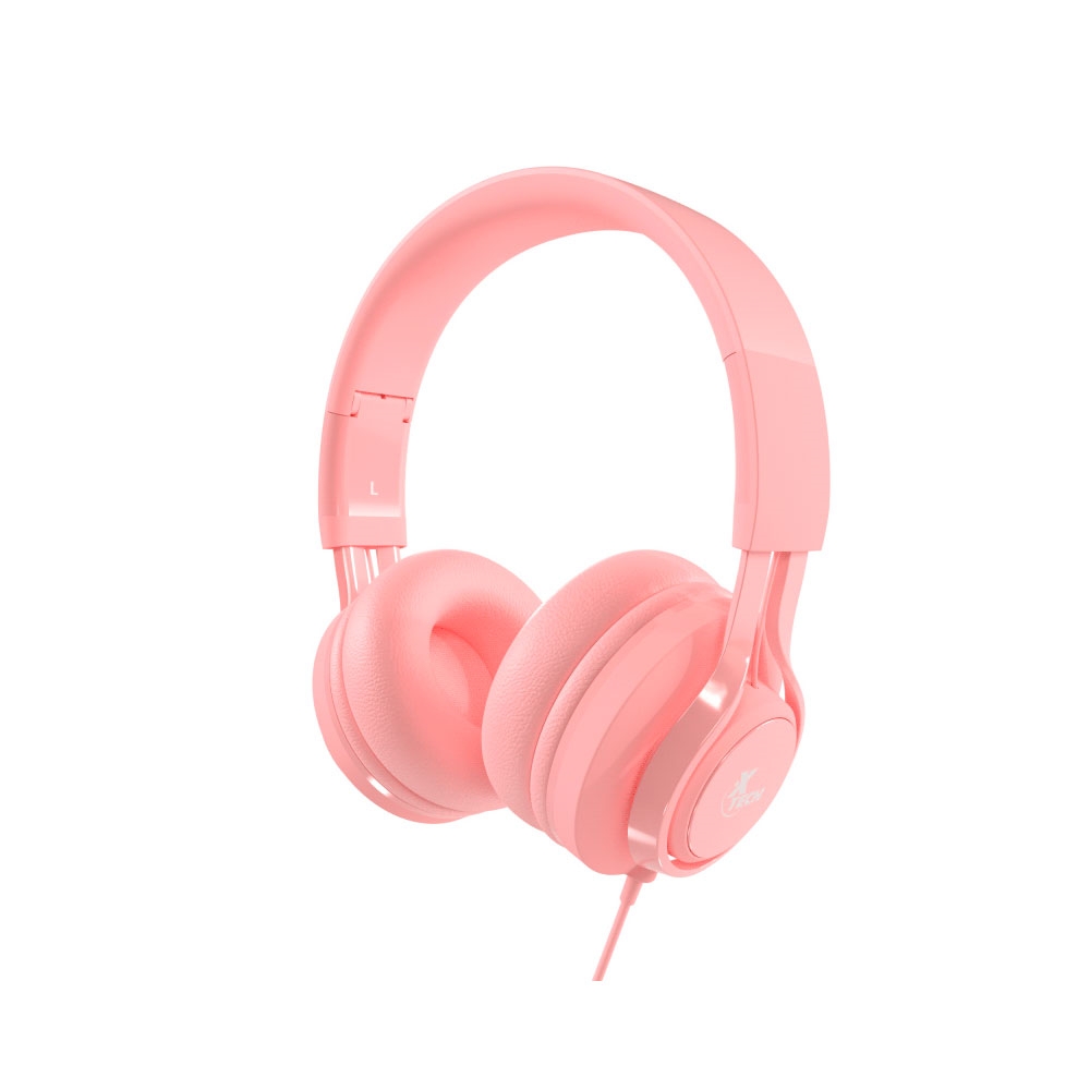 AURICULAR CON MICROFONO XTECH XTH-355 CUTIE KIDS /3.5MM/1JACK/ROSA