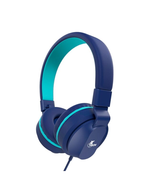 AURICULAR CON MICROFONO XTECH XTH-356 AVID KIDS /3.5MM/1JACK/AZUL