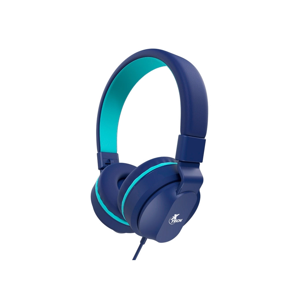 AURICULAR CON MICROFONO XTECH XTH-356 AVID KIDS /3.5MM/1JACK/AZUL