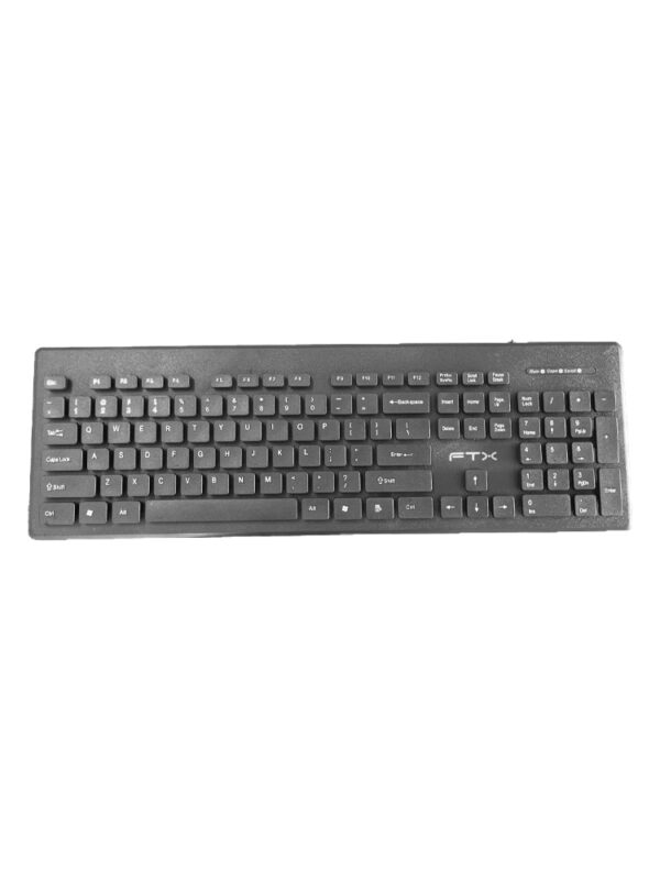 TECLADO FTX USB FTXK100E NUMERICO/INGLES/NEGRO