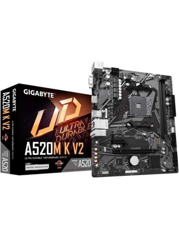 PLACA MADRE GIGABYTE AM4 A520M K V2 V/S/R/HDMI/M.2/DDR4/USB3.2/MATX