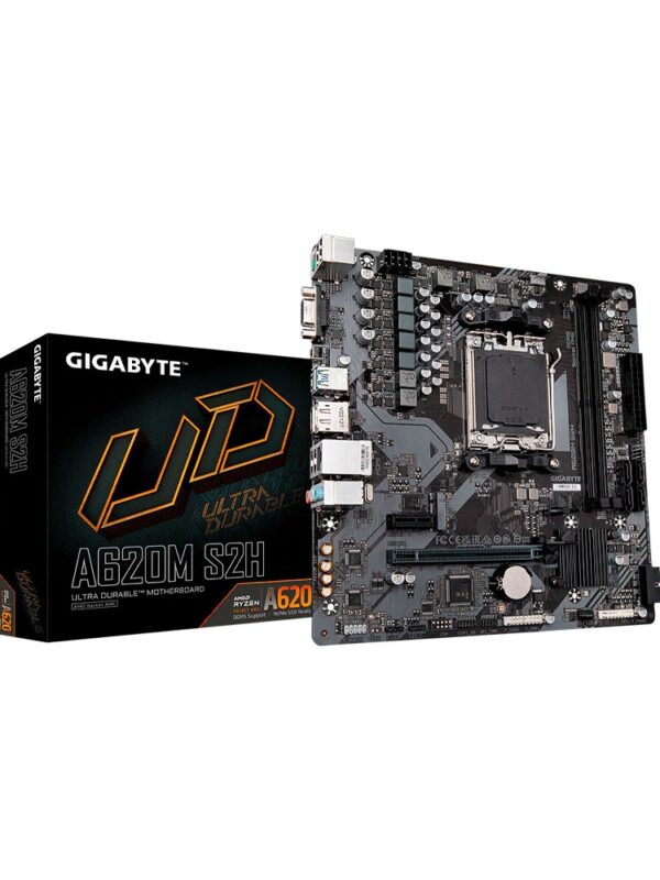 PLACA MADRE GIGABYTE AM5 A620M S2H DDR5 S/R/HDMI/DP/M2/USB3.2/MATX