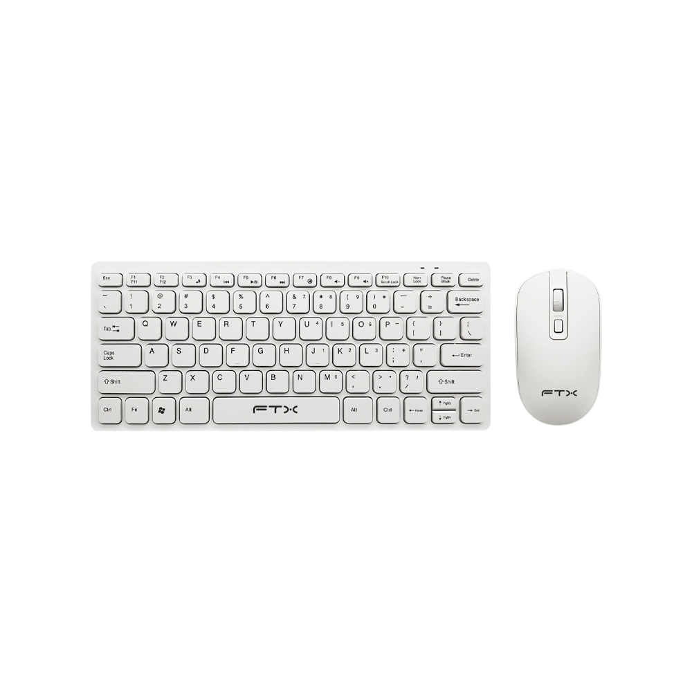 TECLADO MOUSE FTX WIRELESS FTXGK03 POR/BLANCO