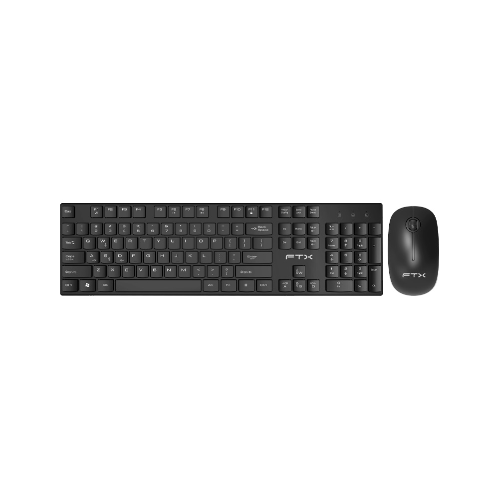 TECLADO MOUSE FTX WIRELESS FTXGK600 NUMERICO/ESPAÑOL/NEGRO