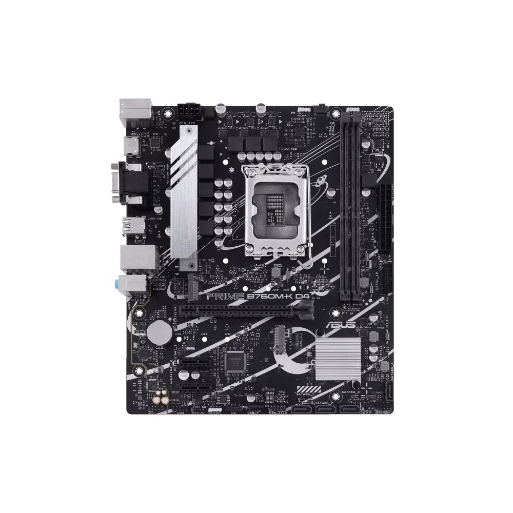 PLACA MADRE ASUS 1700 PRIME B760M-K D4 V/S/R/HDMI/2M2/USB3.2/MATX