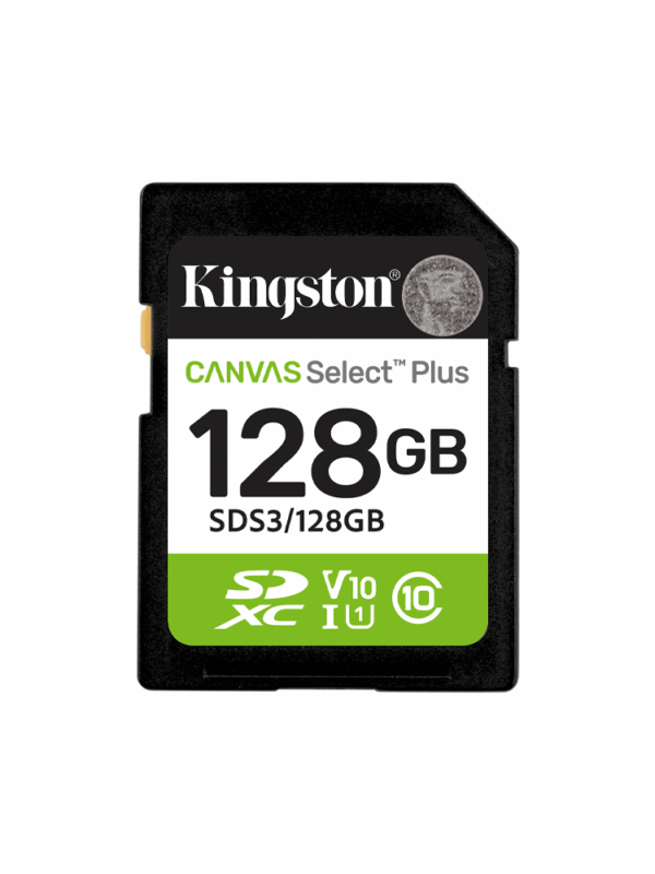 MEM SD KINGSTON 128GB SDS3/128GB 150 CANVAS SELECT PLUS CLASS 10