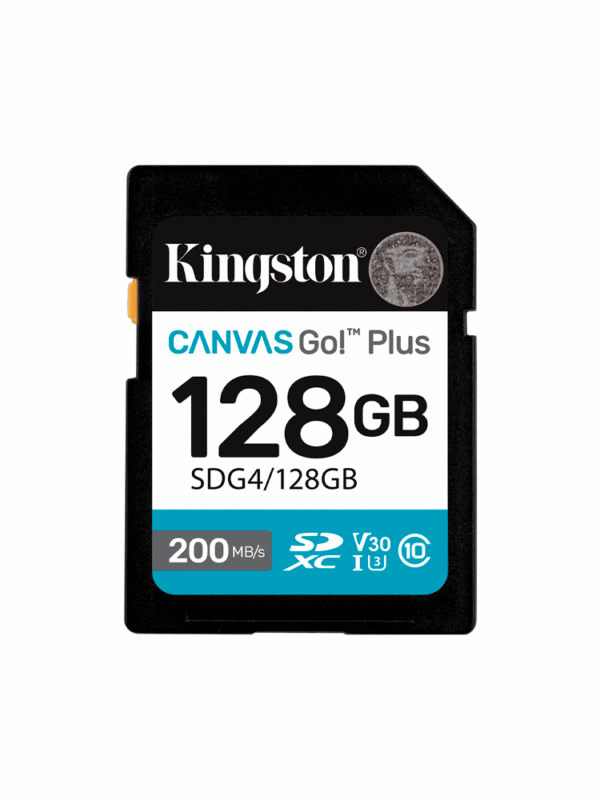 MEM SD KINGSTON 128GB SDG4/128GB 200/100 CANVAS GO PLUS CLASS 10