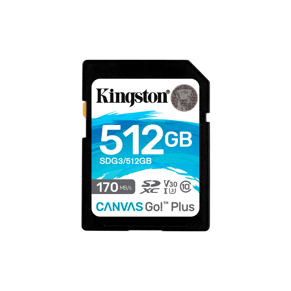 MEM/SD KINGSTON 512GB SDG3/512GB 170/90 CANVAS GO PLUS