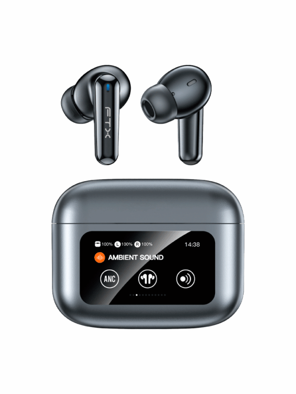 AURI EARPHONE FTXE56L-SIL FTX BT/MIC/ANC/TOUCH/IPX6 PLATA C/PANT LED