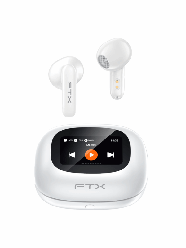 AURI EARPHONE FTXE97L-WH FTX BT/MIC/TOUCH/IPX6 BLANCO C/PANT LED