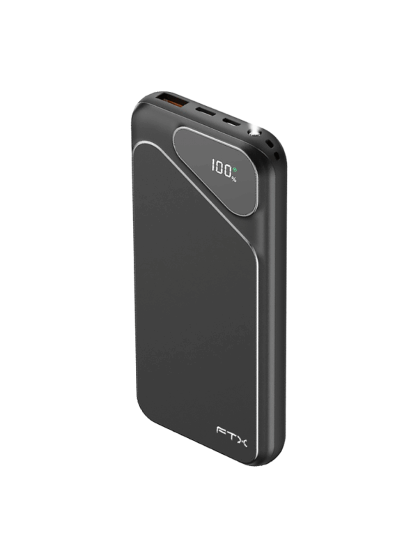 CARG PORTATIL FTXPB-10LCD-BK POWER BANK 10000MAH 22.5W NEGRO