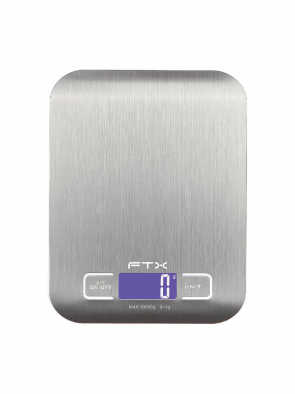 BALANZA DE COCINA FTX DIGITAL PLANA 10KG GRISÿKS-101 128229